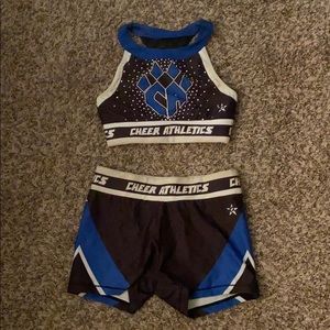 3 piece set of cheer practice clothes